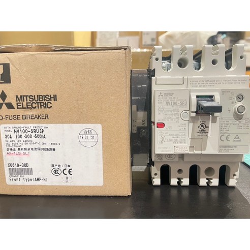 三菱漏電斷路器NV100-SRU mA可調三相電源3P 30A 電路保護, 1個- 其他 