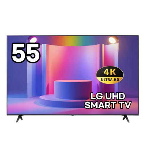 LG전자 55인치(139cm) 울트라 4K UHD LED TV OTT지원 미러링, 방문설치, 스탠드형, 55UT7550, 139cm(55인치)