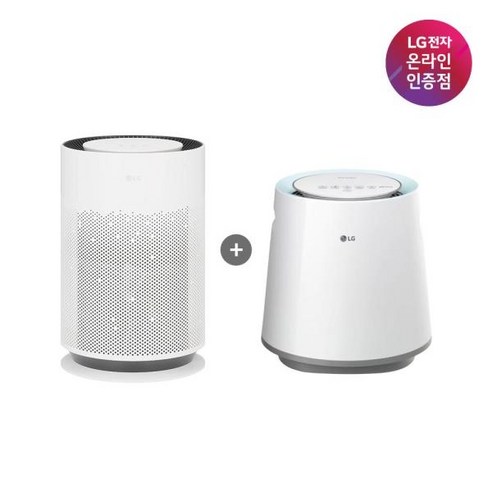 (LG전자) 퓨리케어 360° 공기청정기 Hit + 자연기화 가습기 5L (AS156HWWC+HW500DAS), 상세페이지 참조, AS156HWWC+HW500DAS