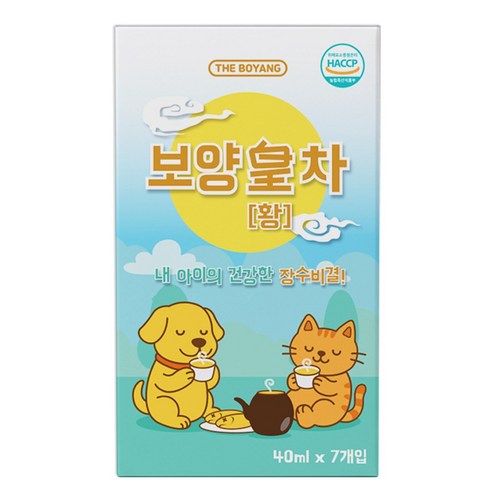 더보양 보양황차 강아지 고양이 마시는 보약 천연 영양제, 황태, 40ml, 7개
