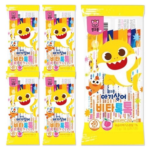핑크퐁 아기상어 비타톡톡 10포 75g, 1세트 실사용 후기 | 효과 있을까? 썸네일