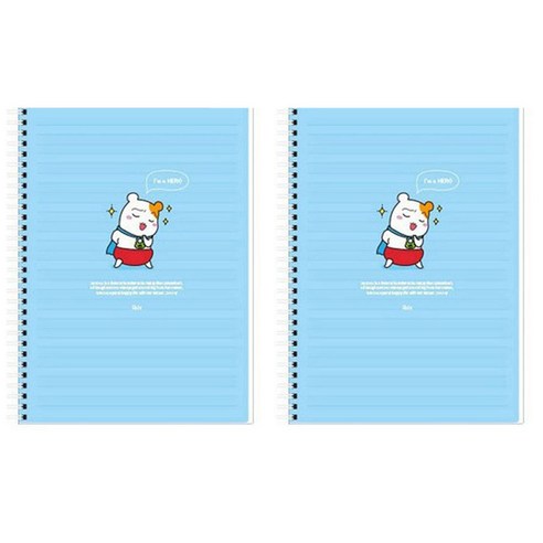 아이비스 에비츄 좌철스프링노트, 블루, 2개