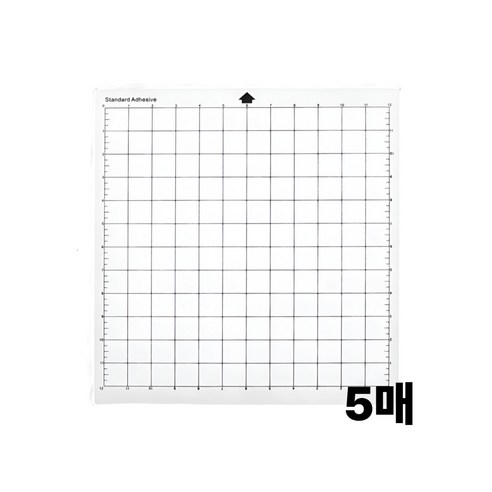 실루엣 카메오 전용 컷팅 매트 12x12 5장 세트, 투명