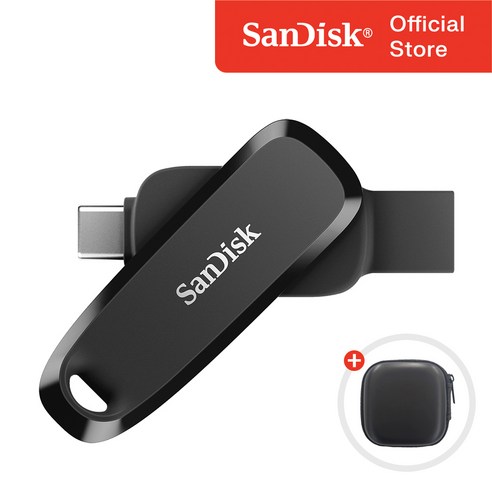 샌디스크 USB 3.2 Gen1 메모리 C타입 OTG SDDDC6 블랙 + 케이스 패키지, 1개, 64GB