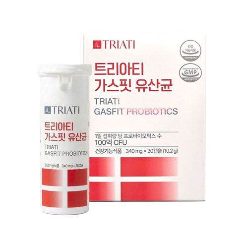 트리아티 가스핏 유산균 덴마크 100억 보장 LGG 가스, 1박스, 30정
