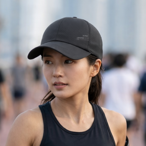 굿새로이 초경량 메쉬 스포츠캡 러닝모자, 1개, 차콜