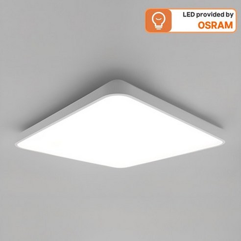 오스람 국산 LED 뉴 심플 방등 조명 플리커프리 60W AS 2년 (설치설명서 포함 ), 화이트
