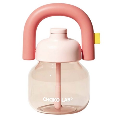 차코랩 휴대용 스토로 투명 텀블러 1150ml, 핑크, 1개