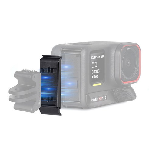 Insta360 에이스 프로 2 전용 마그네틱 사이드 배터리 커버 세로 거치 마운트 ACE PRO, 1개