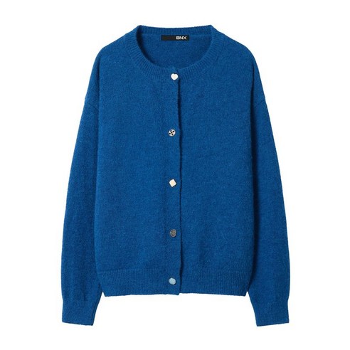 비엔엑스 데일리 라운드 버튼 포인트 니트 가디건 (BX3CD001L0)
