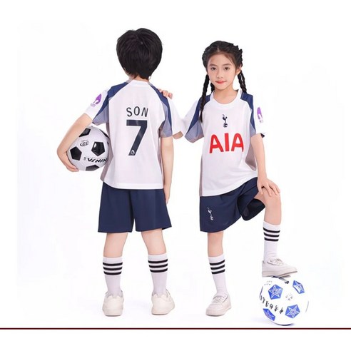 토트넘 홋스퍼 손흥민 7번 키즈 축구 유니폼 상하의 세트