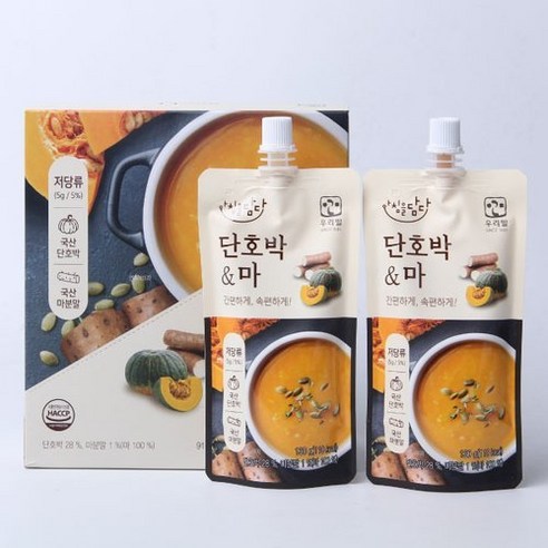 아침을담다 저당죽 단호박&마 (130gx7입), 910g, 1개