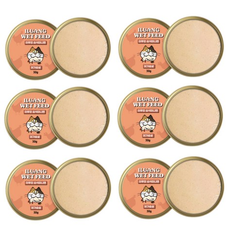 이루앙 고양이 노묘 습식사료 간식 미니캔, 12개, 30g, 닭