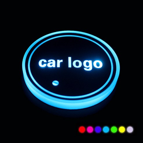 몽치리 LED 컵홀더 LED 컵받침 차량무드등 차량인테리어 1SET 2P 호환상품, 1개, 기아