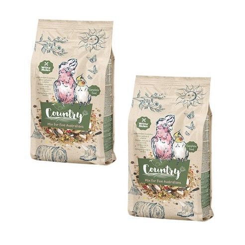 위트모렌 컨츄리 코뉴어 중소형 앵무사료 앵무새 먹이, 550g, 2개