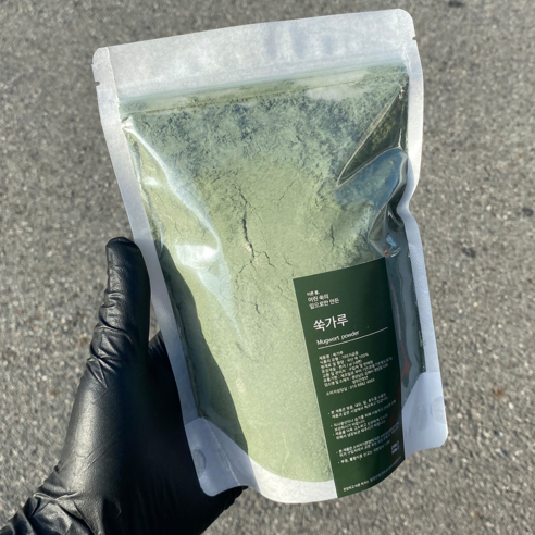 여린 참쑥으로 만든 프리미엄 국산 쑥가루 쑥라떼 쑥차 쑥우유 분말 500g, 2개 이미지 4