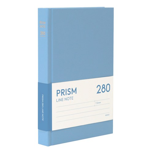 인디고 프리즘 280 라인 양장 노트 (B6 32절), 밀키블루
