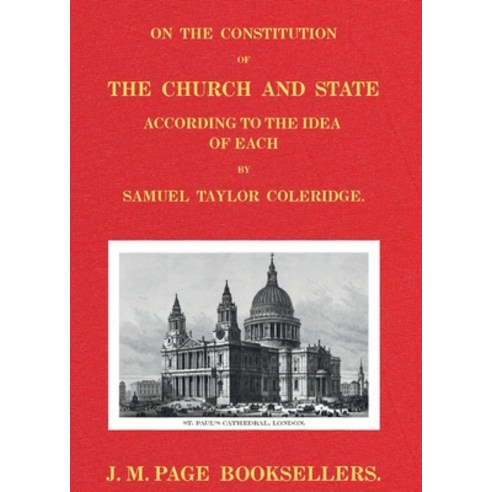 (영문도서)On the Constitution of the Church and State: According to the Idea of Each. Paperback, J. M. Page Booksellers., English, 9798896604068
