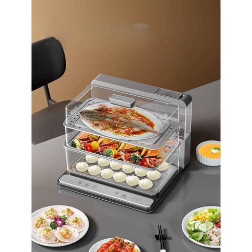 285. 대용량 전기 3단 계란 해산물 20L 찜기 만두 호빵 제품 - 전기찜기