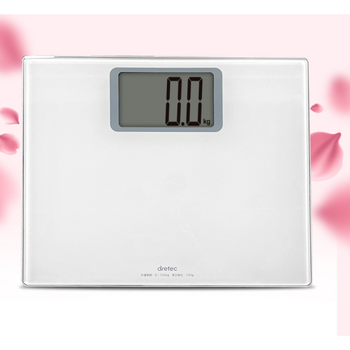 드레텍 대화면 체중계 효도체중계, 1개, 화이트, BS-163