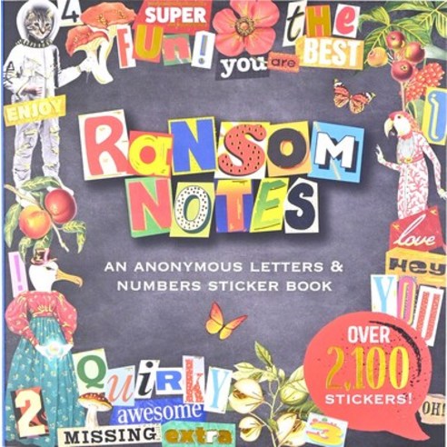 (영문도서)Ransom Notes Sticker Book (Over 2100 Stickers!) Paperback, Peter Pauper Press, English, 9781441347046