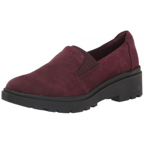 [미국수입정품] Clarks 여성용 Calla Rae 로퍼 플랫 버건디 스웨이드 193907 - 단화/플랫 | 쿠팡