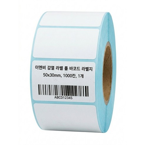 투제이 감열 라벨 롤 바코드 라벨지 50x30mm, 1개, 1000칸