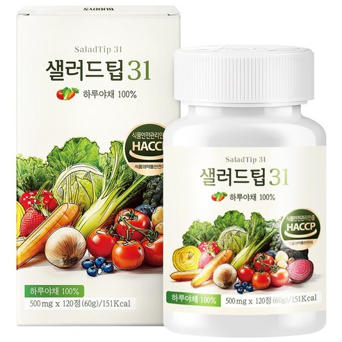 샐러드팁 식이섬유 41g, 1개, 120정