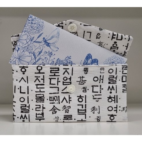 [르블랑-KC01] 부모님 용돈봉투 예단봉투 용돈파우치 속지포함 용돈 지갑 통장지갑 명절 현금 봉투 패브릭 용돈 파우치 핸드메이드 지갑수제 파우치 세배돈 생일 용돈 선물, 1개, 6.훈민정음-화이트