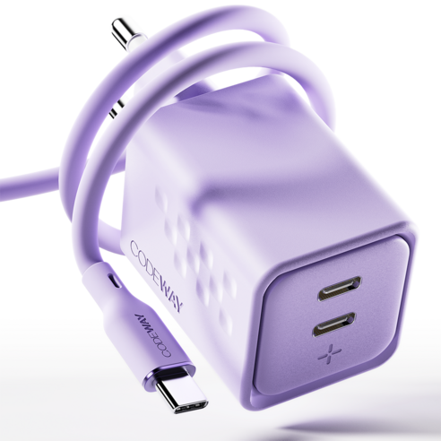 코드웨이 50W 초 고속 충전기 + 100W C to C 타입 초고속 충전 케이블 2M 이미지 2