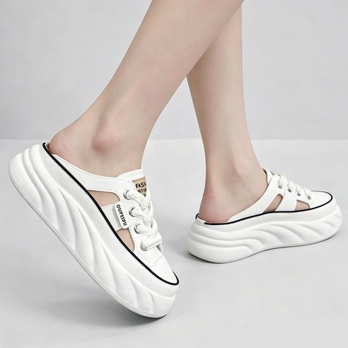 Modern Fashion 여성 발편한 뮬 운동화 통기성 슬리퍼