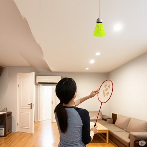 wiwivivi 실내 셀프 배드민턴 연습기 혼자하는 리턴볼 이미지 4