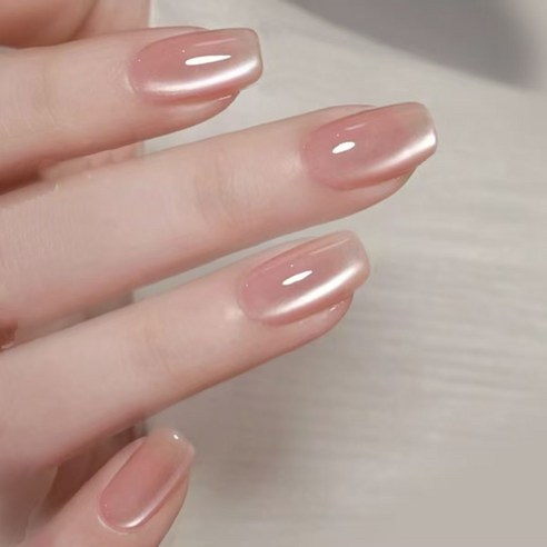투명 광택 네일팁 자연광택 손톱