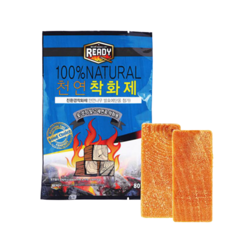 찐노마진몰 캠핑 천연 착화제, 80g, 1개