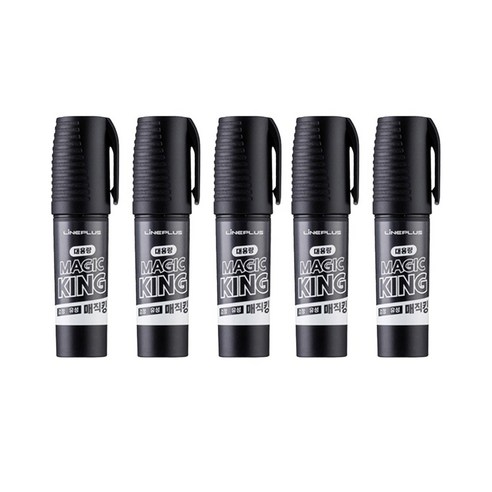 [ONEDREAM]라인플러스 매직킹 유성매직 8mm 10mm 흑색 5종 세트