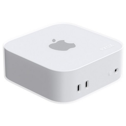 PZOZ 맥미니 M4 케이스 실리카겔 휴대용 Mac mini M4Pro, 반투명