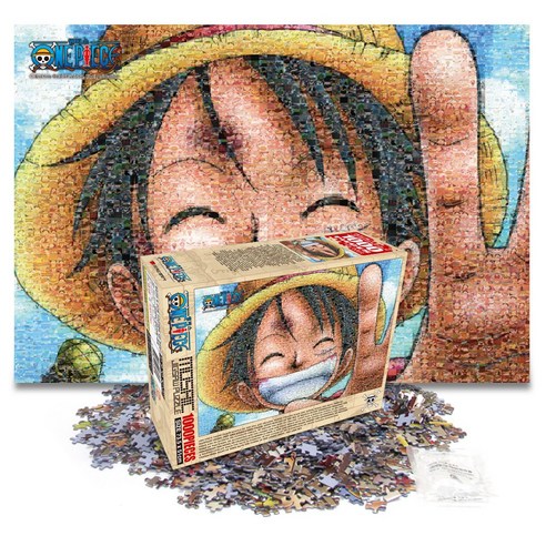 원피스 직소 퍼즐 1000조각, 1개, 모자이크 루피, 1000피스