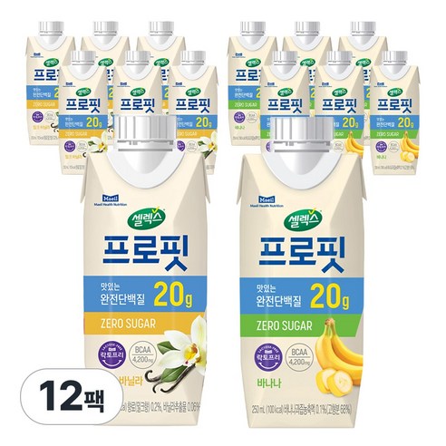 셀렉스 프로핏 (밀크바닐라6+바나나6) 솔직 후기 | 실사용자 리뷰 분석 썸네일