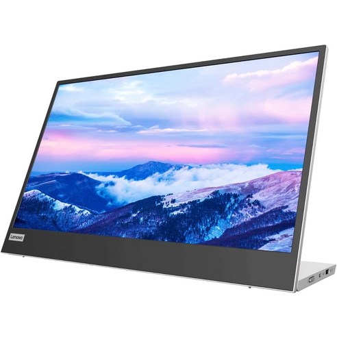 L15 휴대용 모니터 15.6인치 디스플레이 풀 HD 해상도 IPS 패널 250니트 밝기 60Hz 율 USB-C 포트 높이 조절 가능한 스탠드 플리커 프리 기술 그레이, 39.6cm