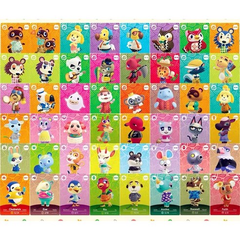 닌텐도 스위치 동물의 숲 3.0 업데이트 5탄 48종 카드 한글판, 48pcs