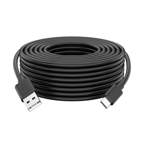 USB C타입 충전 케이블 cctv 홈캠 S55, 1개, 블랙, 10m