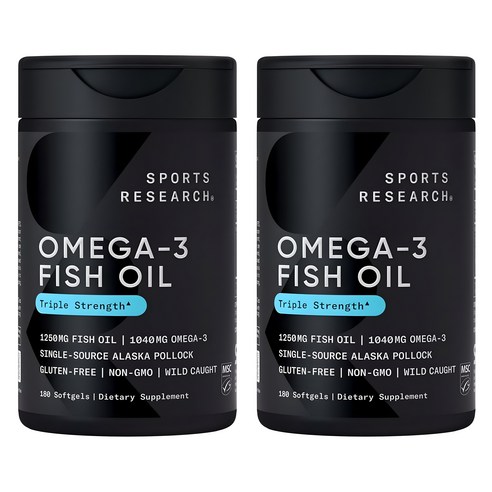 스포츠리서치 야생포획 알래스카산 명태 1040mg 오메가-3