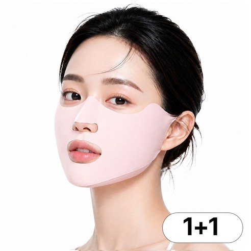 퍼센트업 자외선차단 UV차단 스포츠 쿨 골프 마스크 1+1, 2개, 핑크