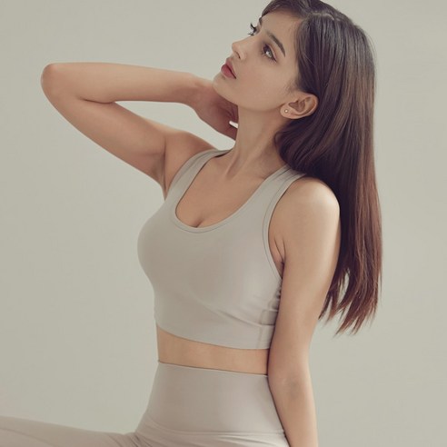 [콘치웨어] 여성용 에어라이트 스포츠 브라탑 필라테스 요가