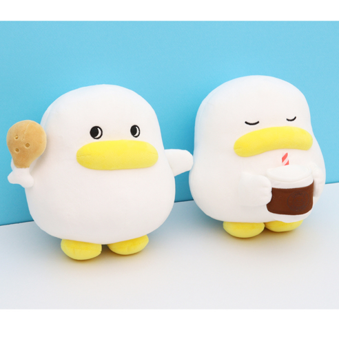 (정품) 곽철이 인형 오리 캐릭터 봉제인형, 1개, 곽철이_치킨, 20cm