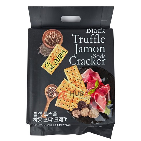 블랙 트러플 하몽 소다 크래커 맛있는 간식 만능 안주 - 과자쿠키 | 쿠팡