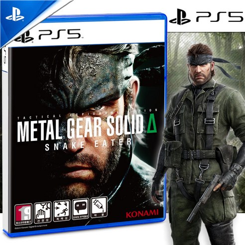 PS5 메탈 기어 솔리드 델타 스네이크이터 한글판 새상품 실물CD 핀뱃지2종증정