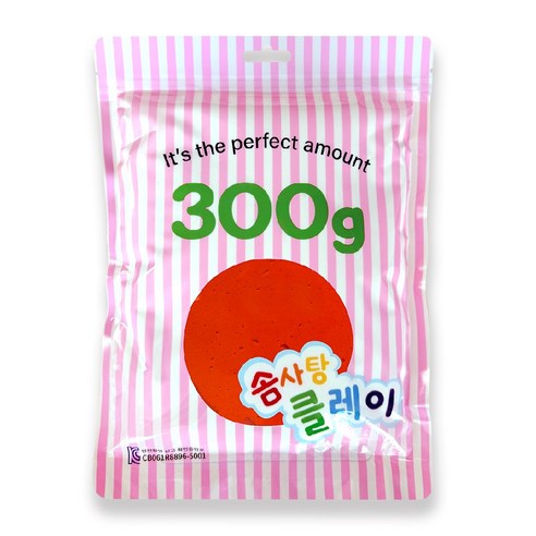 KC인증 솜사탕클레이, 1개, 300g, 빨강