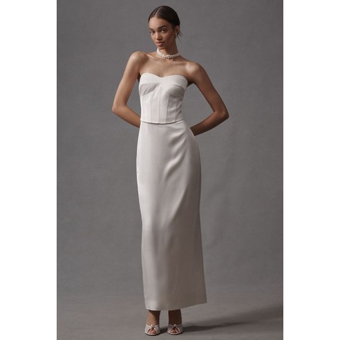 chinese dress ladies Women's Long Satin Corset Dress