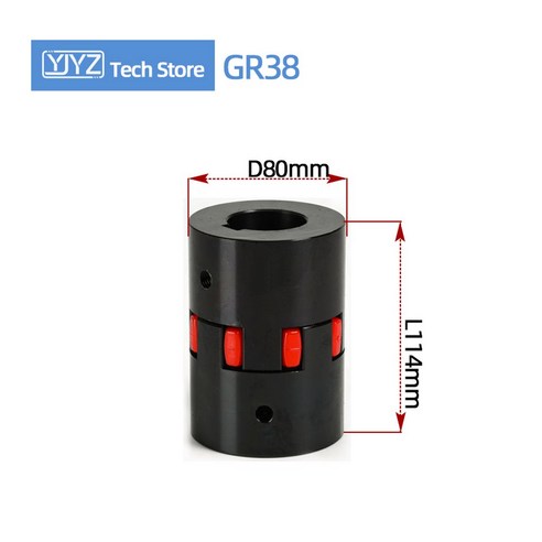 GR38 플렉시블 XL 커플링 D80 L114 커플러 직경 키웨이 홀 45 CNC 모터 전송 액세서리용 강철 부품 - RC부품 ...